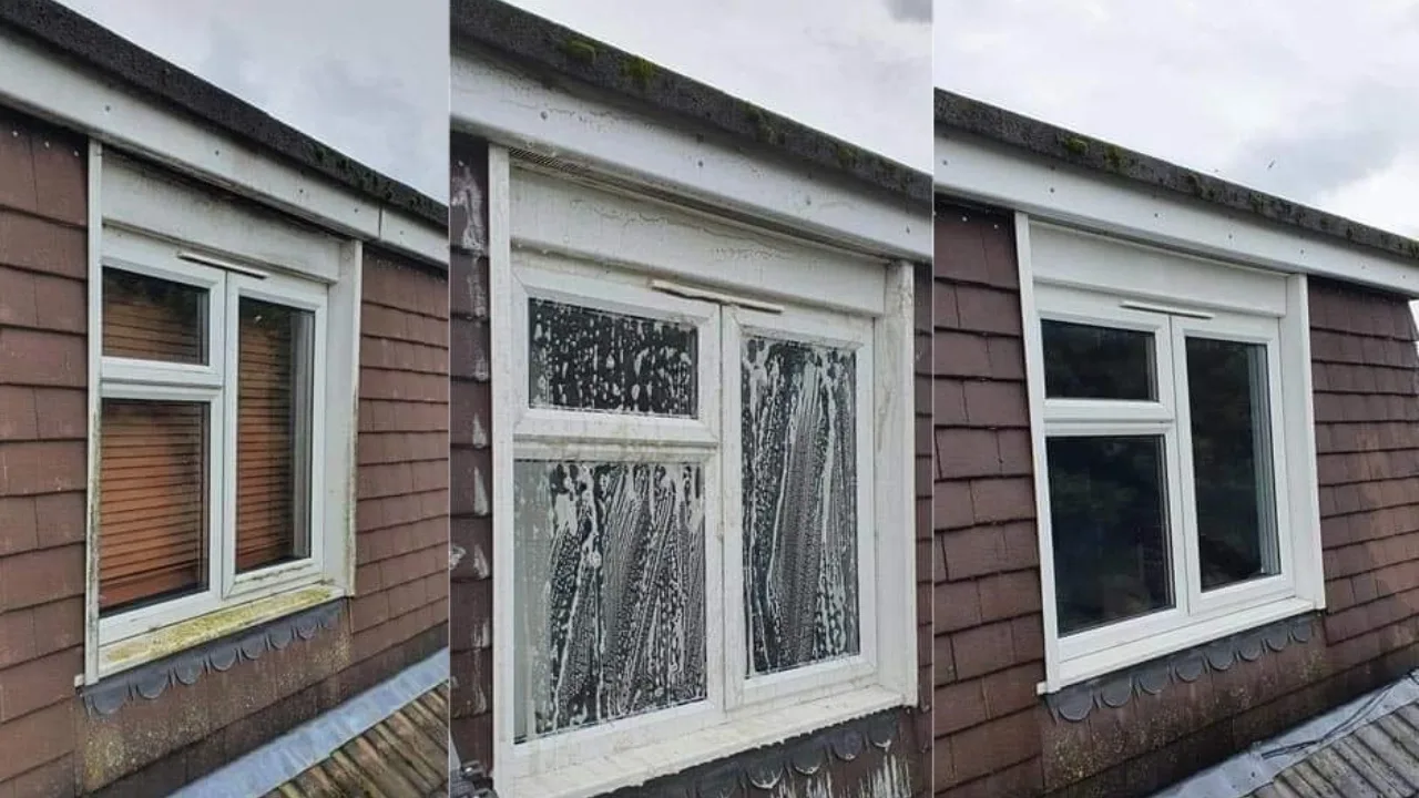 Windows cleaned with ultra pure water